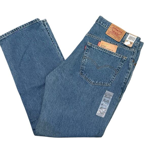 Vintage Levi's 505 Regular Fit Straight Leg 40x32 NOS Red Tab Medium Blue NWT - Picture 3 of 11